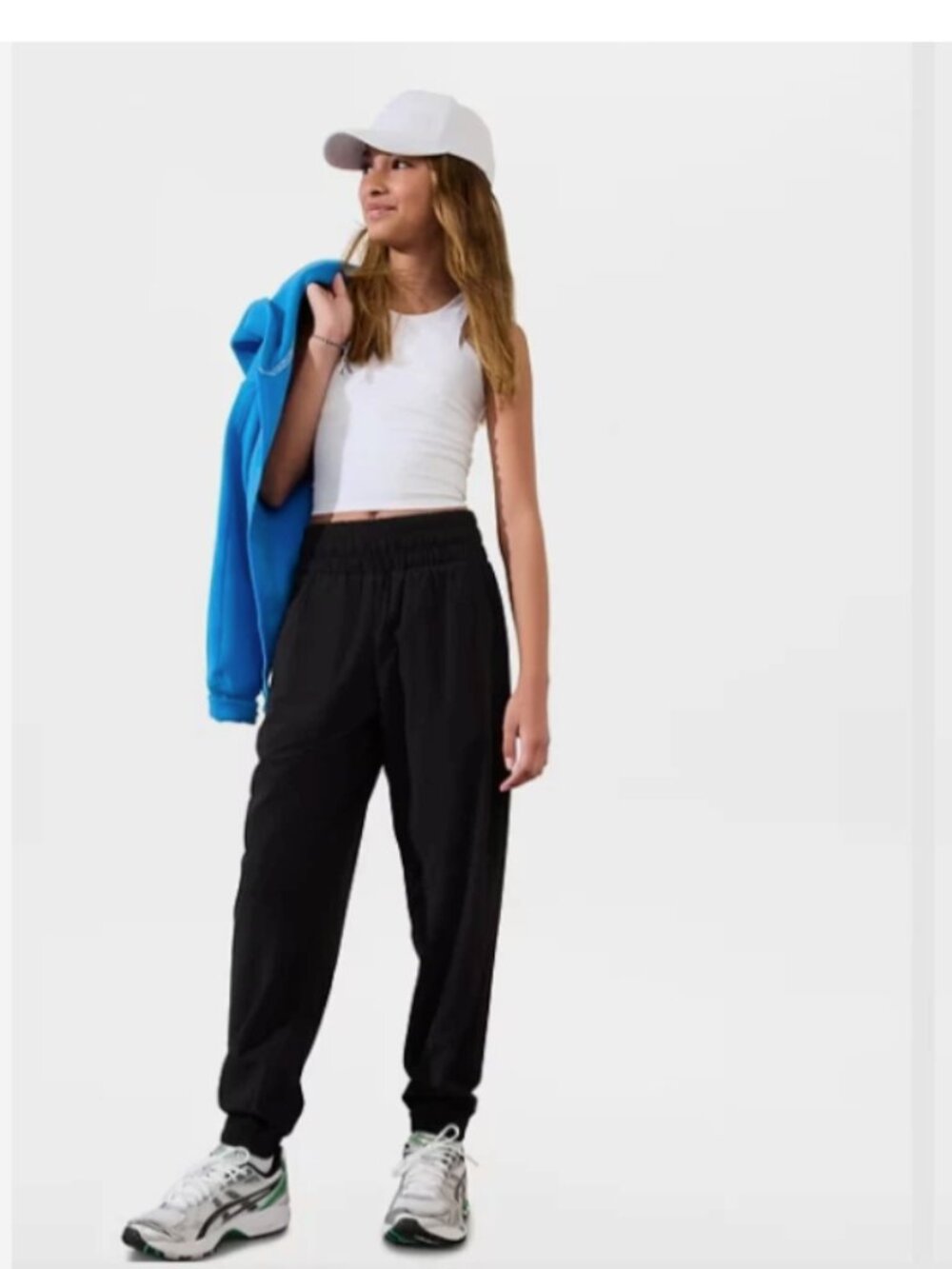 Athleta Girl Run Free Jogger Jogging Pants Med/8-10 Black Great Condition!